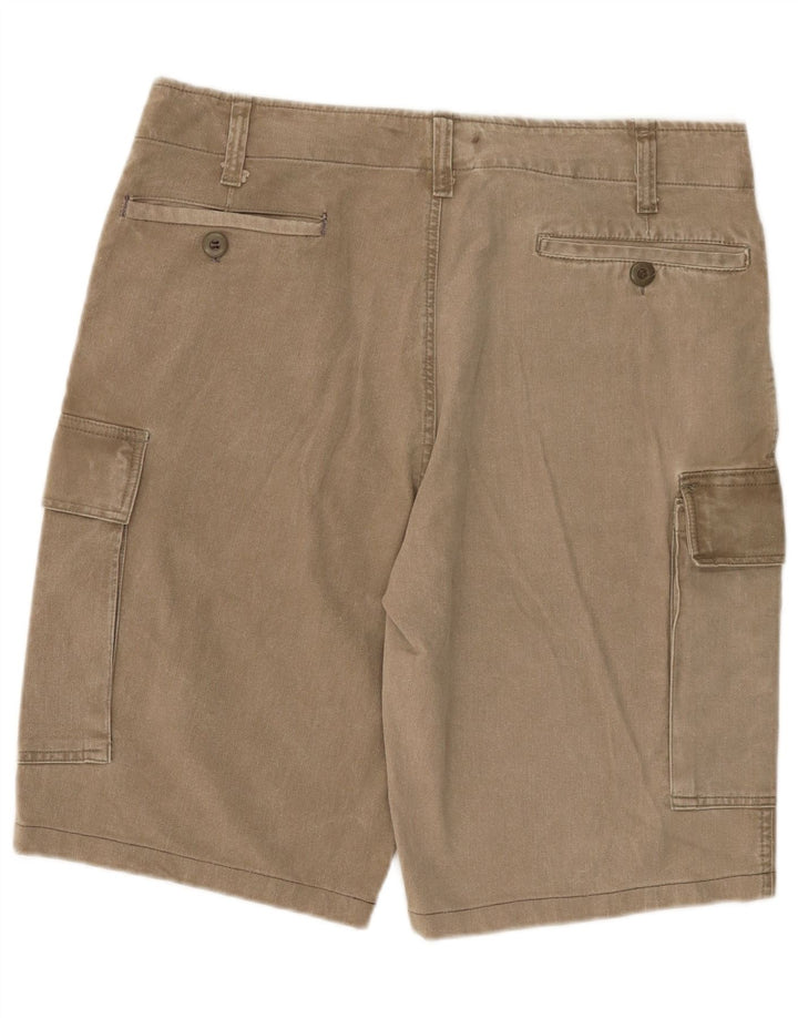 Vintage Herre Cargo Shorts W36 Large Khaki Bomuld
