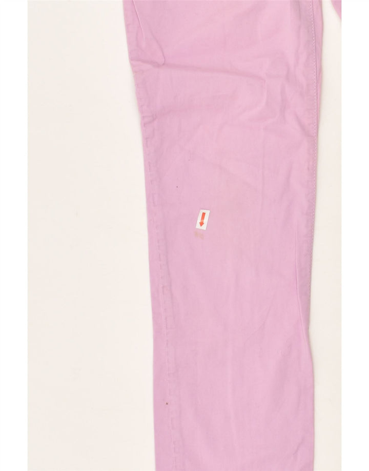 BENETTON Girls Straight Casual Trousers 10-11 Years XL W24 L24  Pink | Vintage Benetton | Thrift | Second-Hand Benetton | Used Clothing | Messina Hembry 