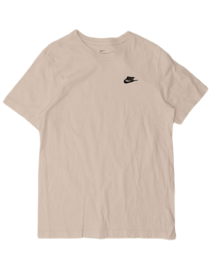 Ανδρικό μπλουζάκι Nike, μεσαίο λευκό βαμβακερό