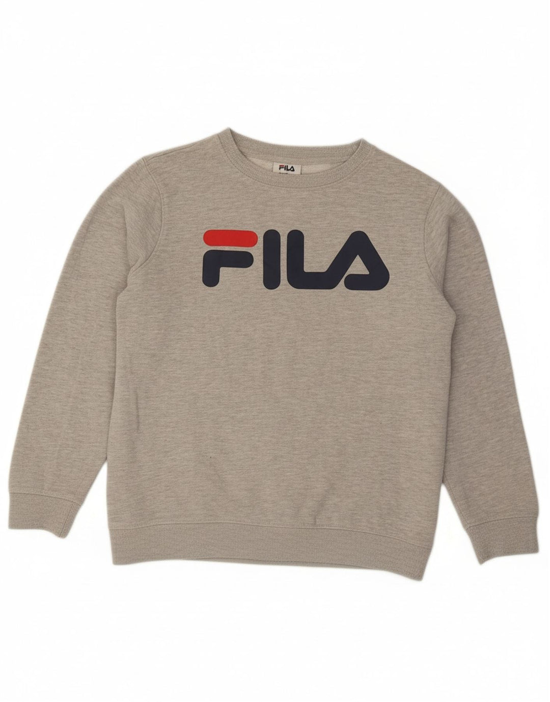 FILA Mens Graphic Sweatshirt Jumper Small Grey Cotton