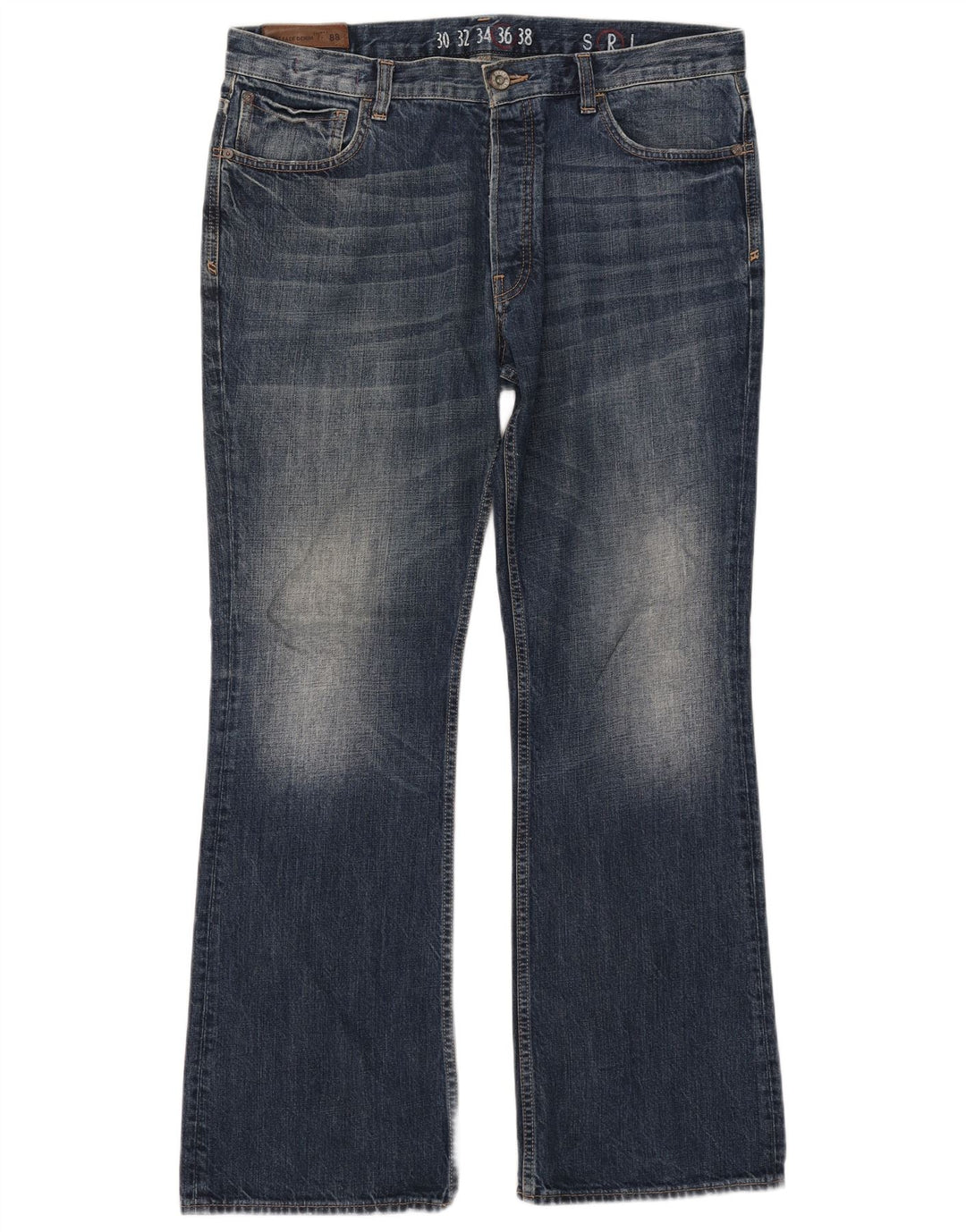Jeans bootcut da uomo Fat Face W36 L32 cotone blu navy