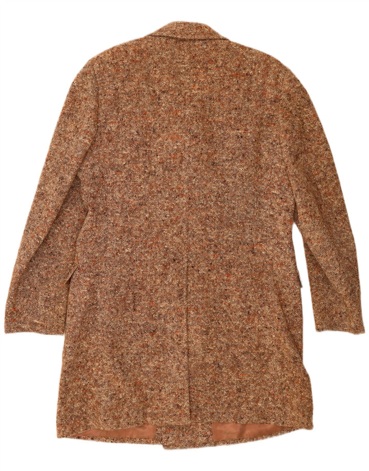 Facis Abrigo cruzado para hombre IT 52 XL Marrón moteado