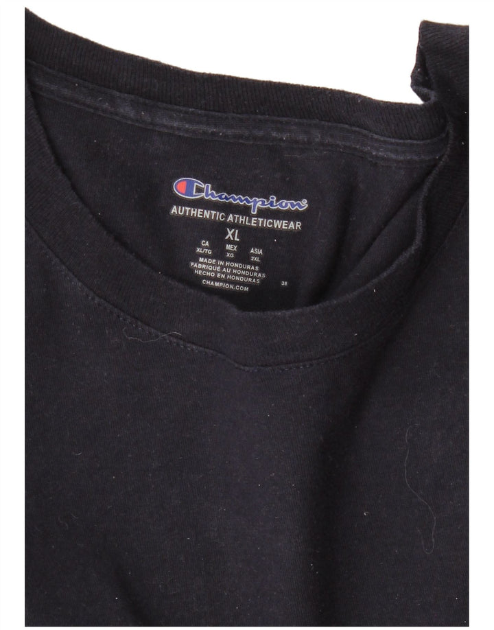 CHAMPION Haut Graphique Homme Manches Longues XL Bleu Marine