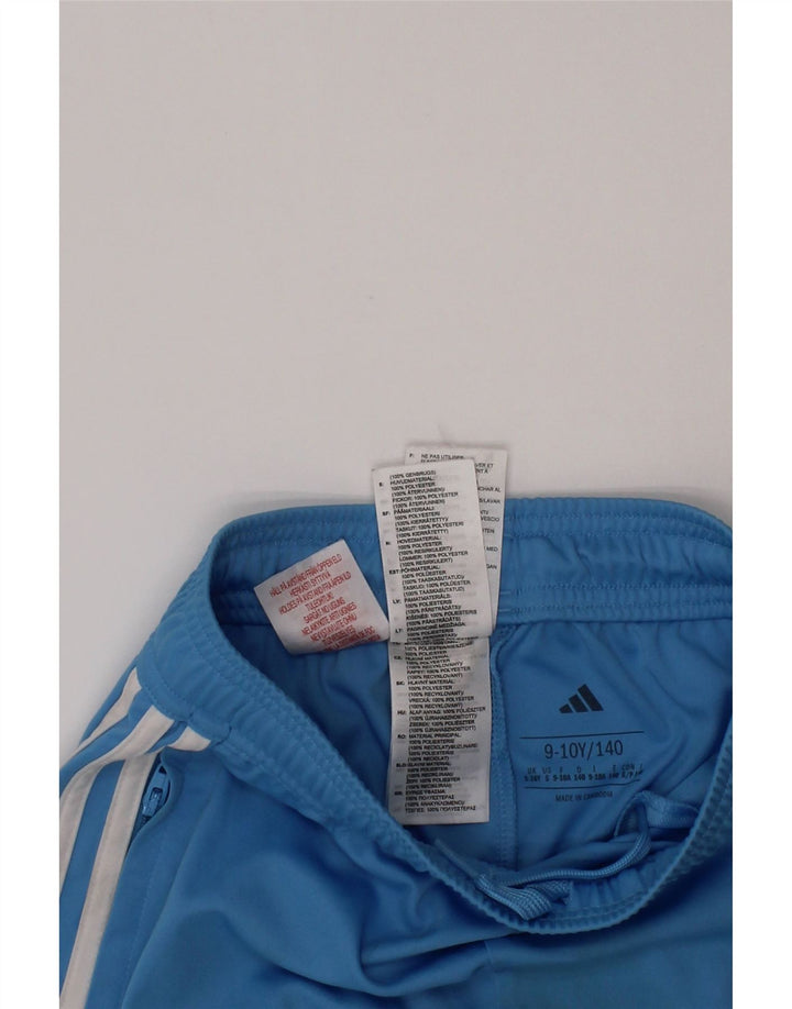 Adidas Boys Sport Shorts 9-10 Years Blue Polyester