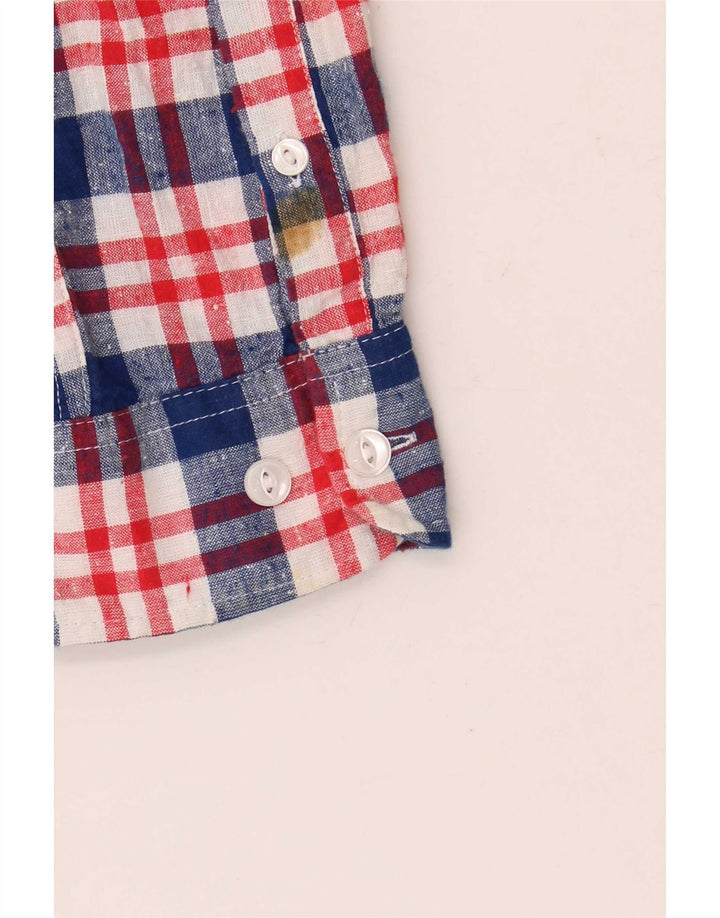 Tommy Hilfiger Boys Shirt 15-16 Years Blue Check Cotton