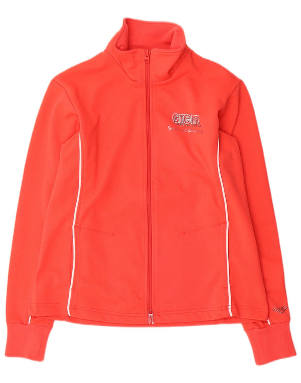 Arena Veste de survêtement coupe régulière pour femme UK 6 XS Rouge Polyester