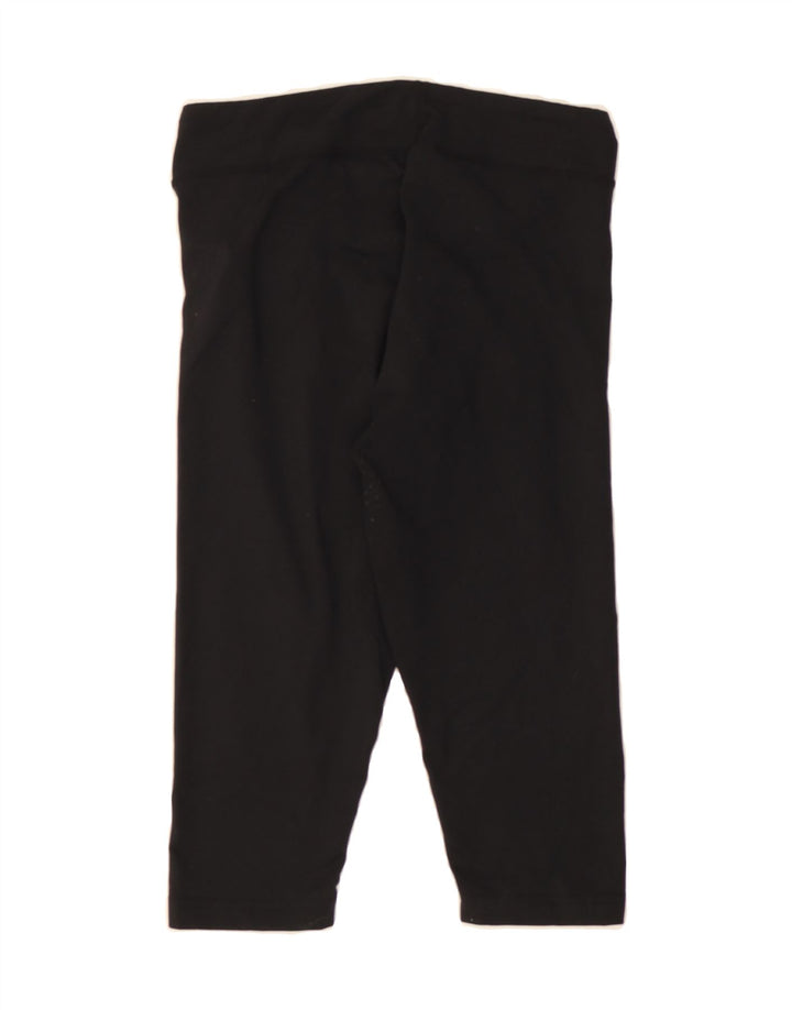 PRANA Womens Capri Leggings UK 14 Medium  Black Polyester Vintage Prana and Second-Hand Prana from Messina Hembry 