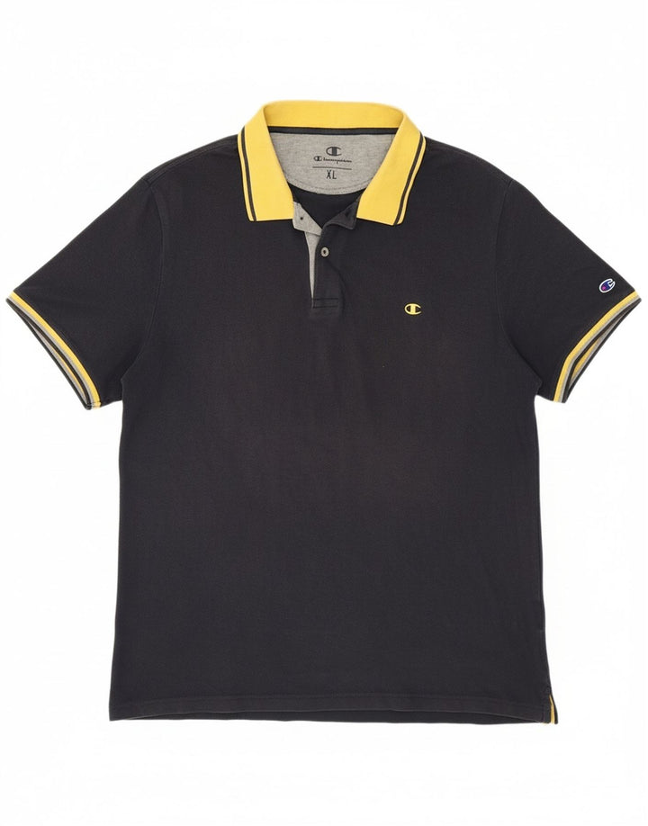CHAMPION Mens Polo Shirt XL Navy Blue