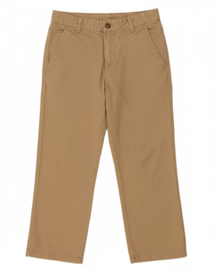 IZOD Womens Regular Capri Trousers US 8 Medium W26 L22 Beige Cotton