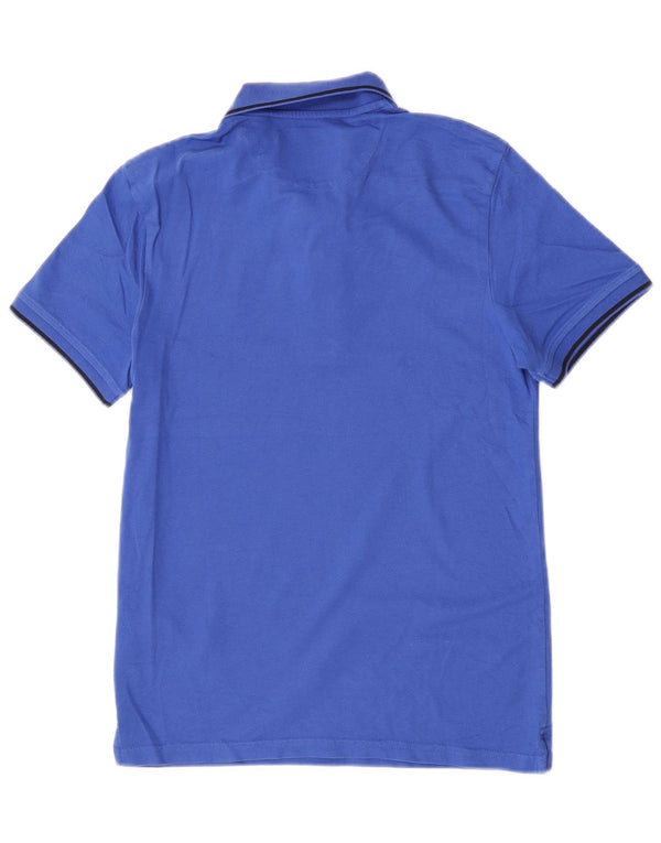 Lyle & Scott Mens Polo Shirt Small Blue Cotton
