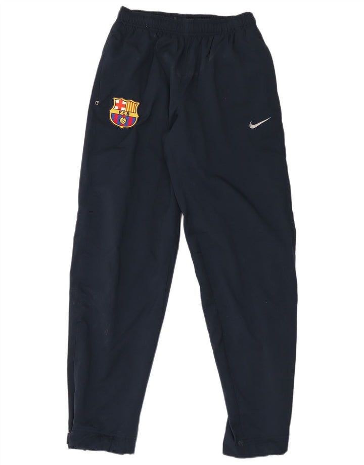 Nike Mens FCB Tracksuit Trousers Small Navy Blue Polyester