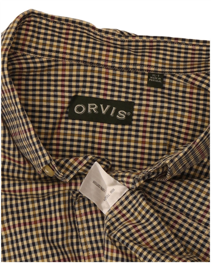 Orvis Herren-Hemd, groß, XL, mehrfarbig, Gingham-Baumwolle
