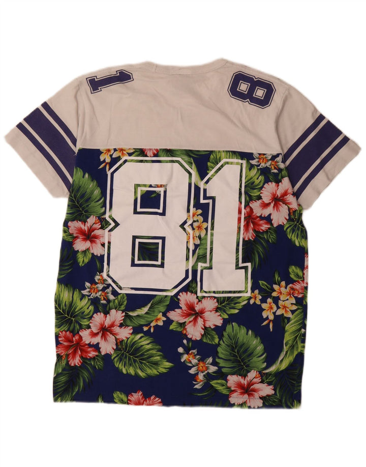 Franklin Marshall Herren-T-Shirt mit Grafik, groß, mehrfarbig, mit Blumenmuster