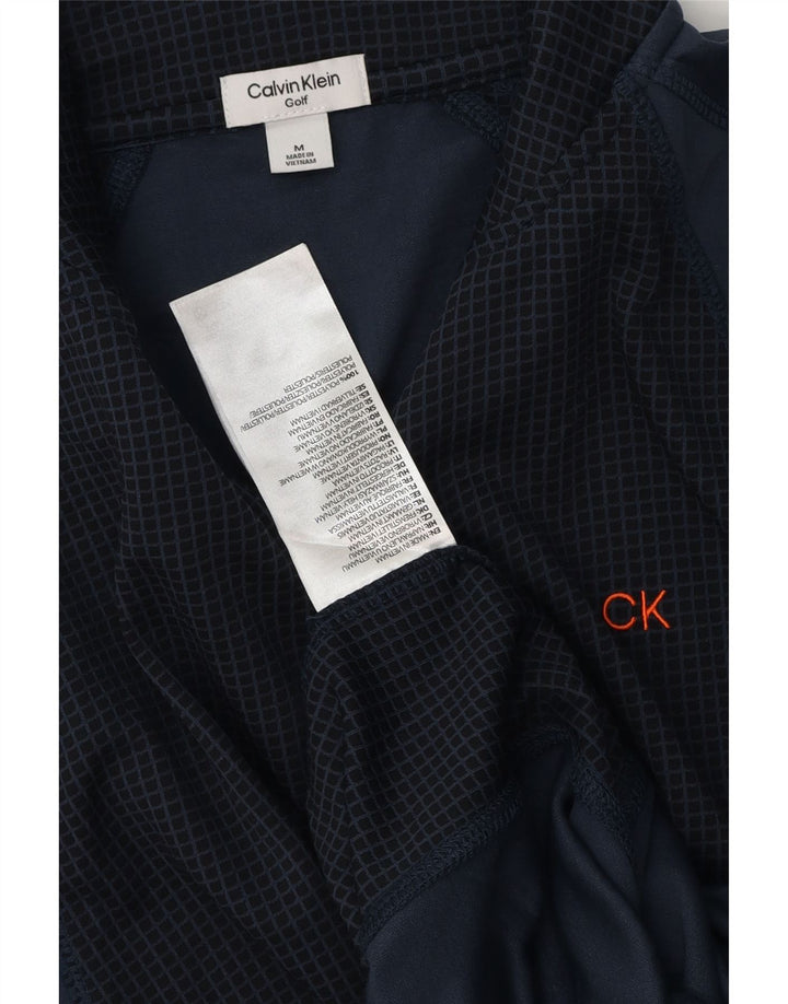 Calvin Klein Uomo Pullover Tuta Top Medium Blu Navy Colourblock