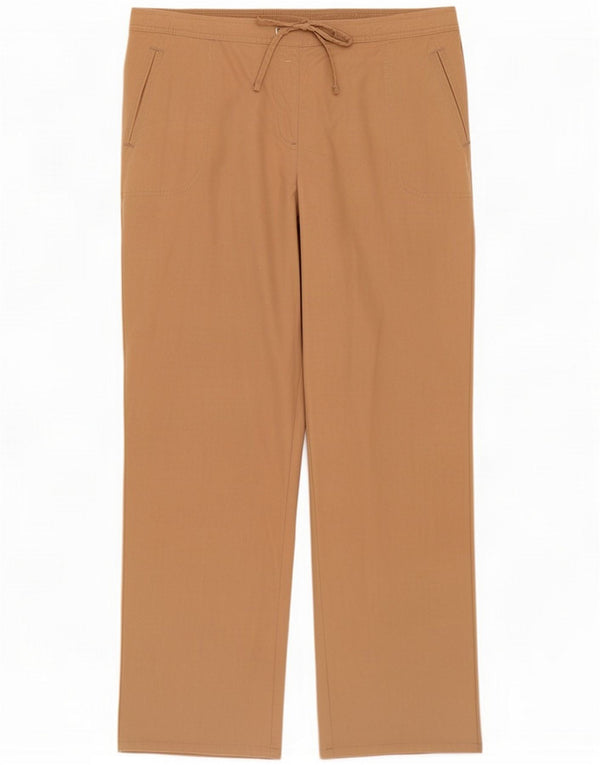 Marks & Spencer Lige fritidsbukser til kvinder UK 20 2XL W38 L30 Brown