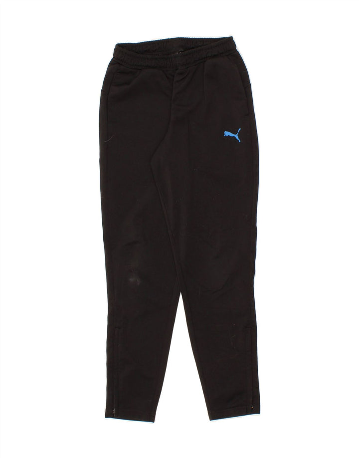 PUMA Boys Tracksuit Trousers 9-10 Years Medium Black Polyester Vintage Puma and Second-Hand Puma from Messina Hembry 