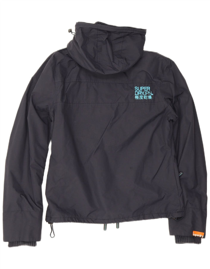 Superdry Windcheater Windbreaker Jacket til kvinder UK 14 Medium Navy Blue
