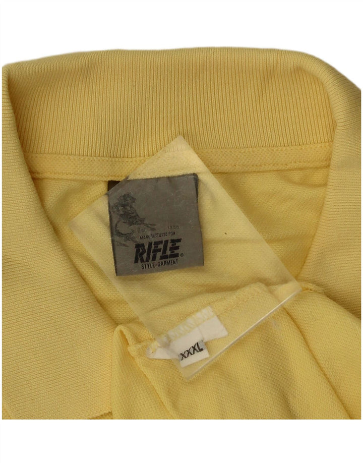 Rifle Mens Polo Shirt 3XL Yellow