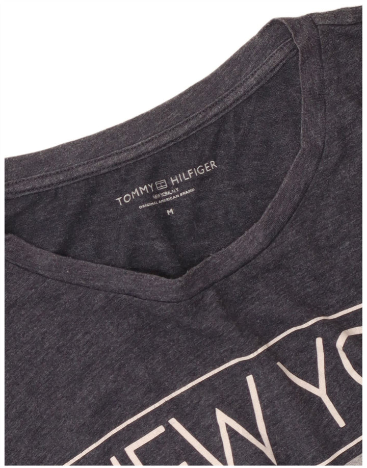Tommy Hilfiger Herren T-Shirt mit Grafik, Mittelgrau
