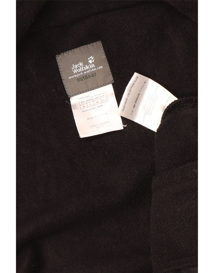 Jack Wolfskin Mens Liner Fleece Jacket UK 36/38 Small Black Polyester