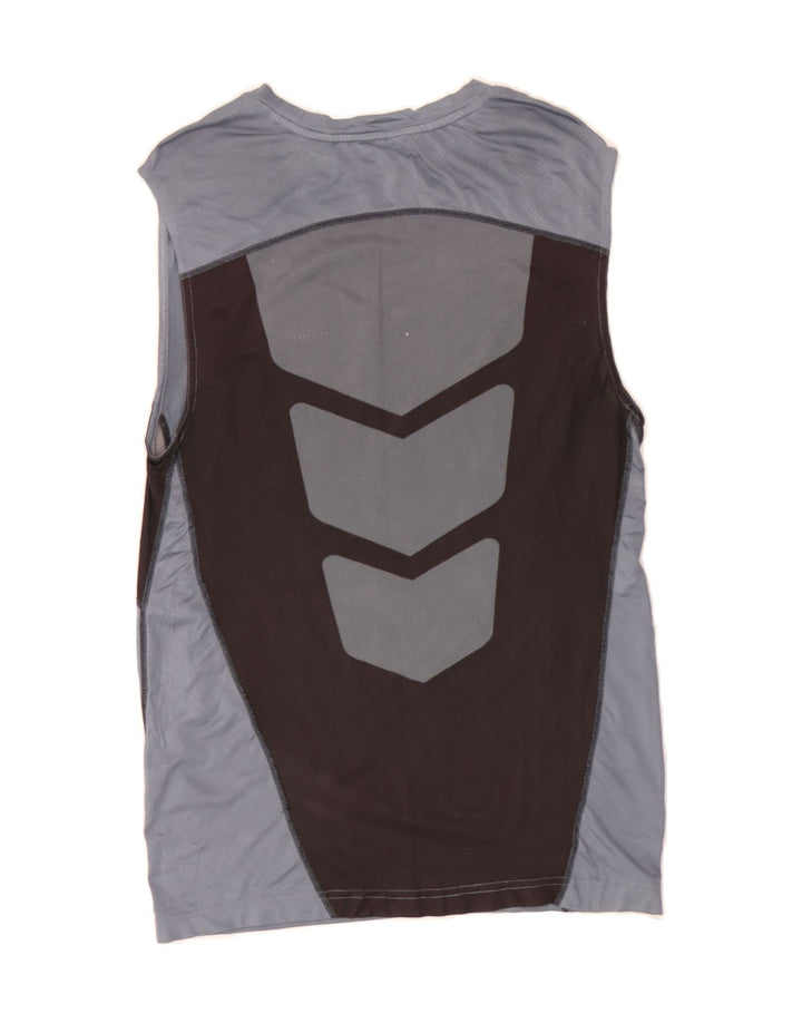 FILA Mens Vest Top Small Grey Colourblock Vintage Fila and Second-Hand Fila from Messina Hembry 