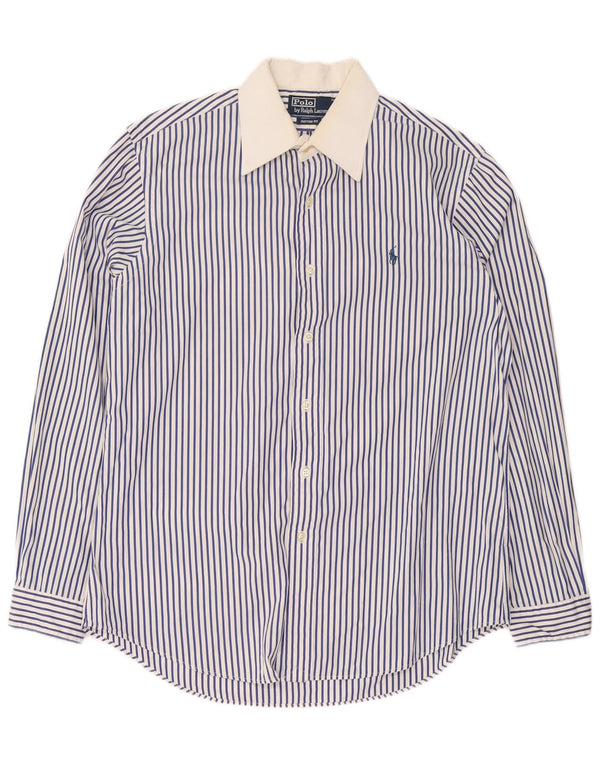 Polo Ralph Lauren Mens Custom Fit ing nagy kék csíkos pamut