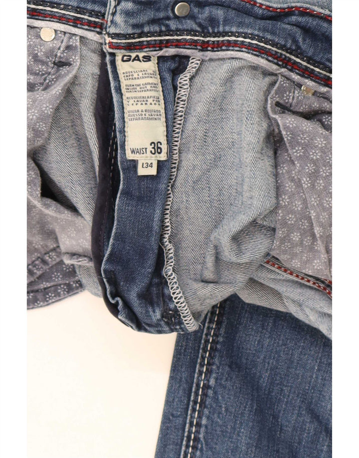Jeans slim da uomo Gas W36 L34 cotone blu