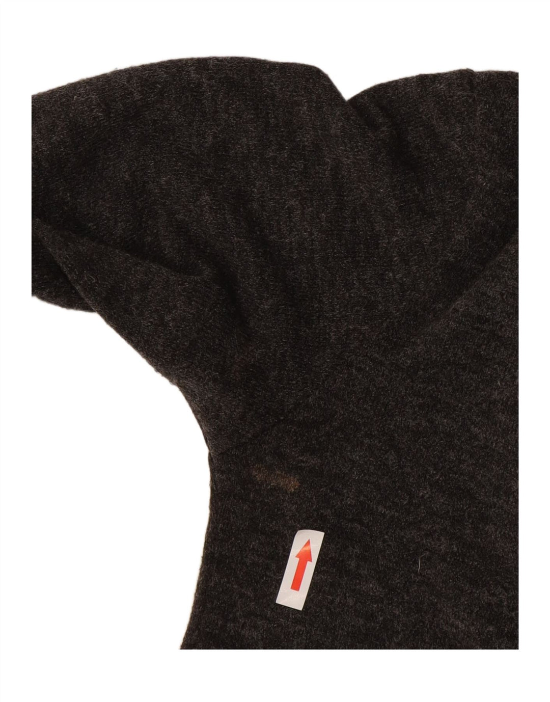 Zara Womens Crop Graphic Top Long Sleeve UK 10 Small Grey