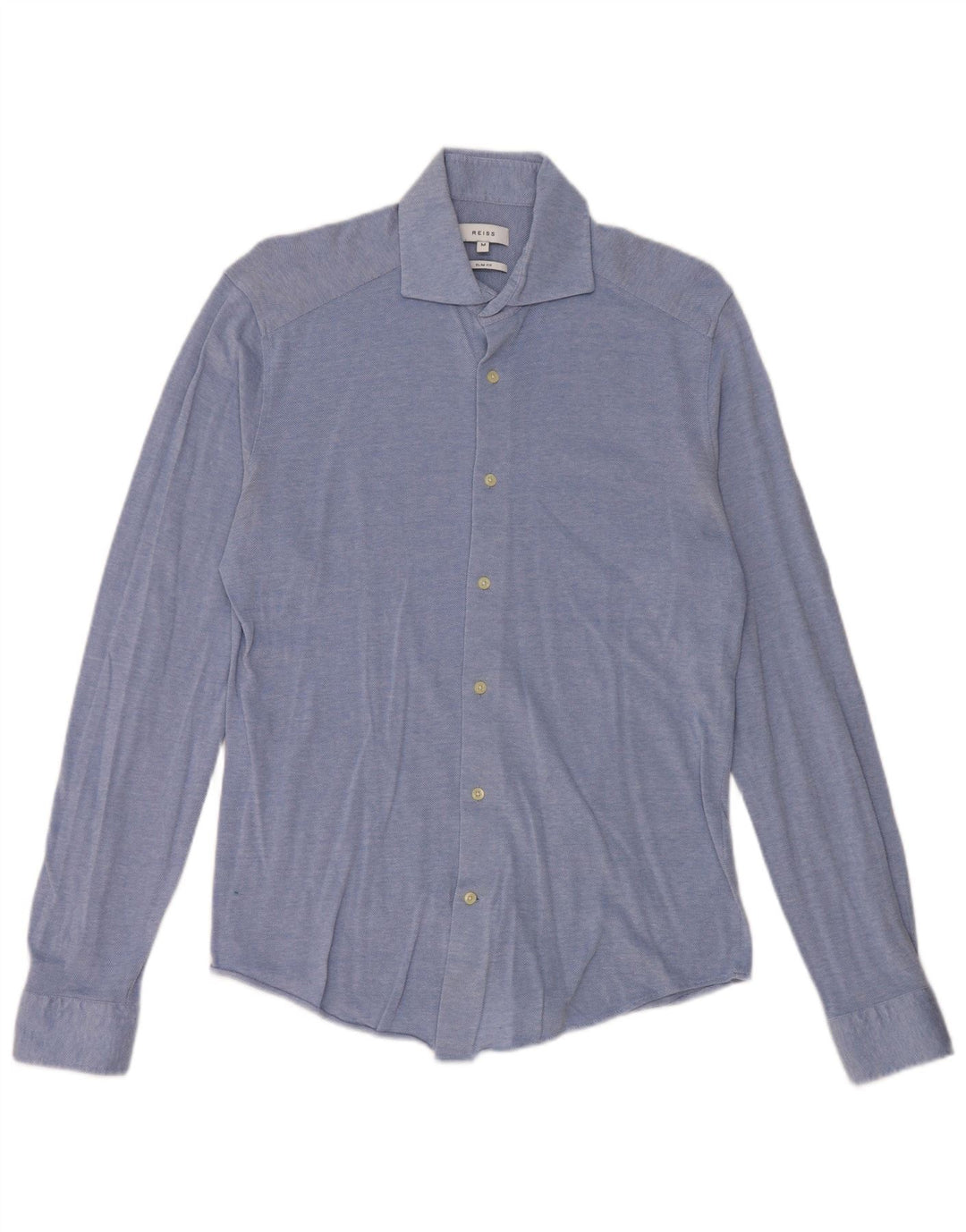 Reiss Chemise Slim Fit Homme Bleu Moyen Coton