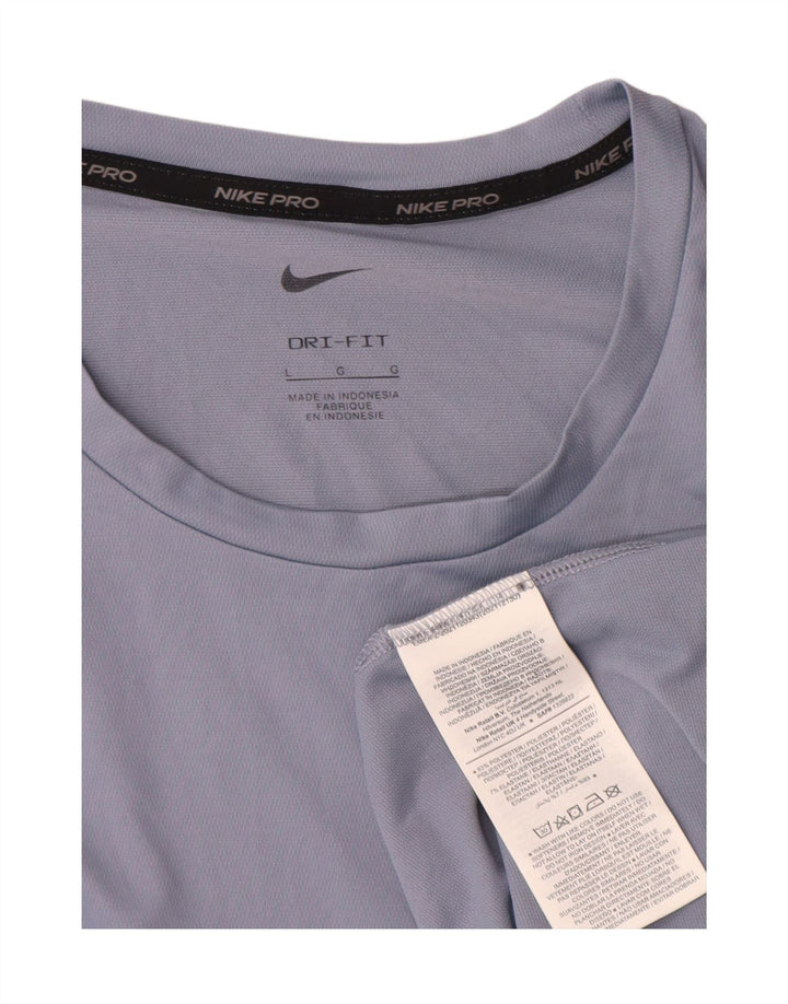 T-shirt Nike Dri Fit da uomo, grande, in poliestere blu