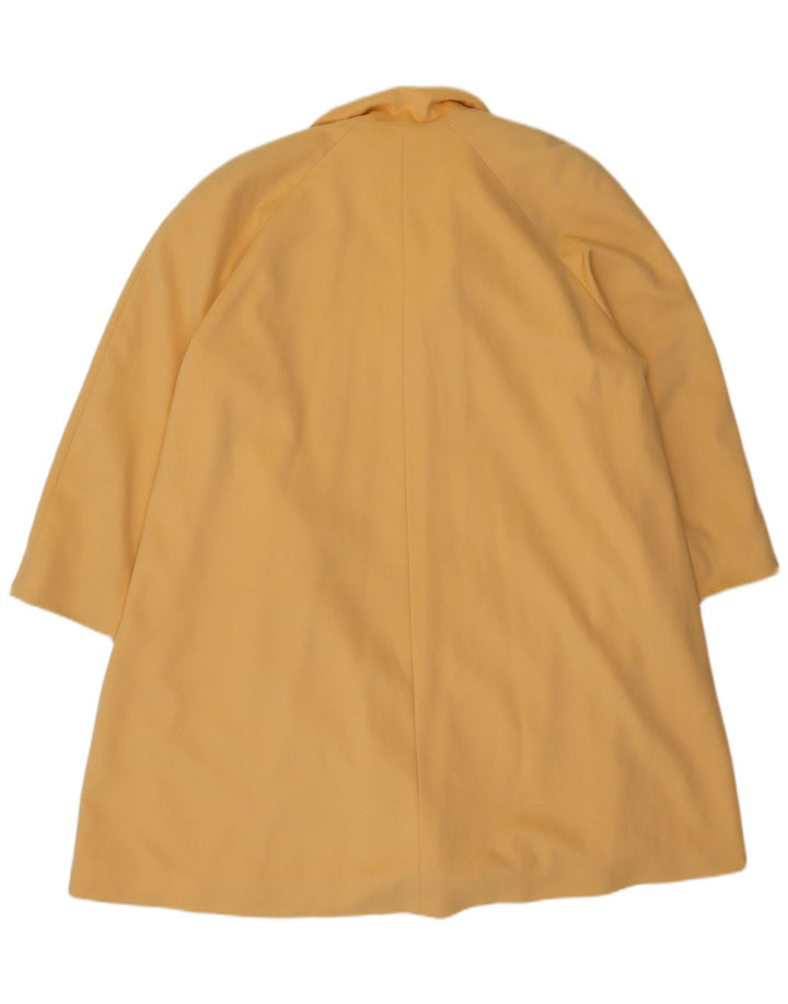 Escada Womens Margaretha Ley Oversized Overcoat EU 36 Small Yellow Cashmere