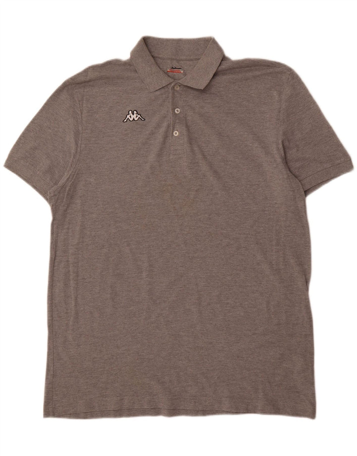 KAPPA Mens Polo Shirt 3XL Grey Cotton