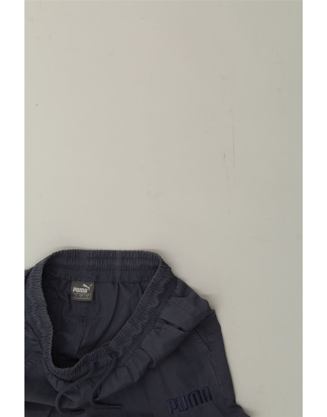PUMA Mens Graphic Tracksuit Trousers Joggers Small  Grey Vintage Puma and Second-Hand Puma from Messina Hembry 