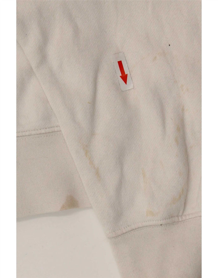 Nike Mens Sweatshirt Jumper Small White Cotton