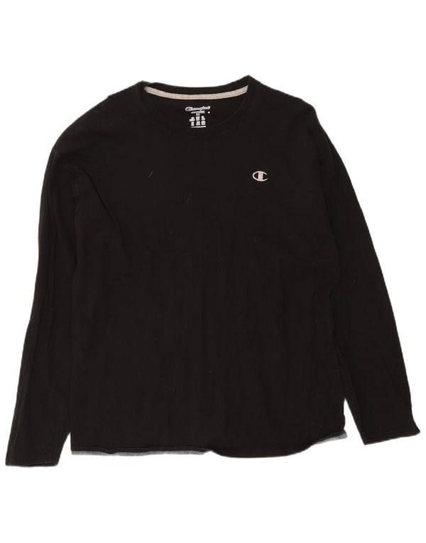 Champion Mens Top Long Sleeve XL Black