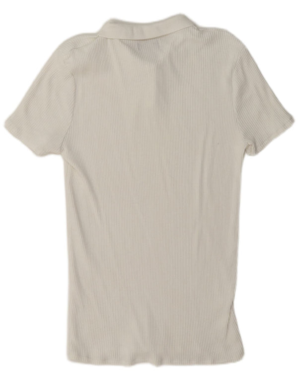 Męska koszulka polo XL Zara w kolorze białym