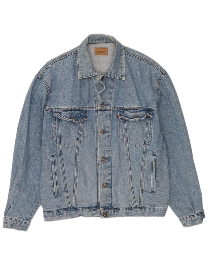Levi's Veste en Jean Homme UK 40 Large Bleu
