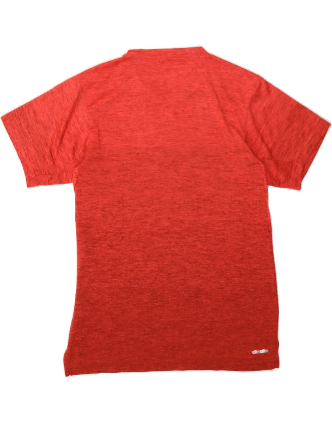 ADIDAS Mens T-Shirt Top Small Red Flecked Polyester Vintage Adidas and Second-Hand Adidas from Messina Hembry 