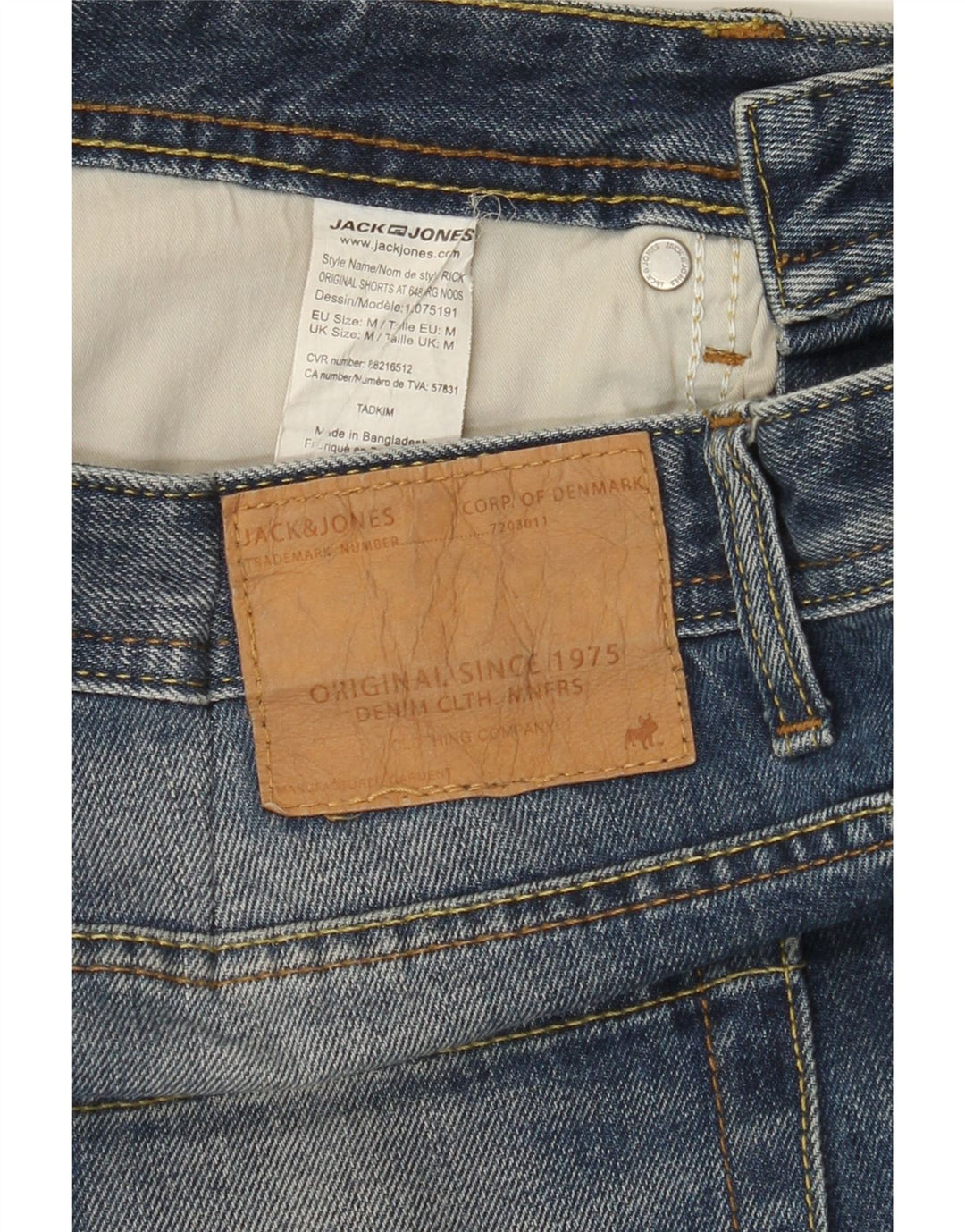 JACK & JONES Mens Regular Fit Denim Shorts Medium W30  Blue Cotton Vintage Jack & Jones and Second-Hand Jack & Jones from Messina Hembry 