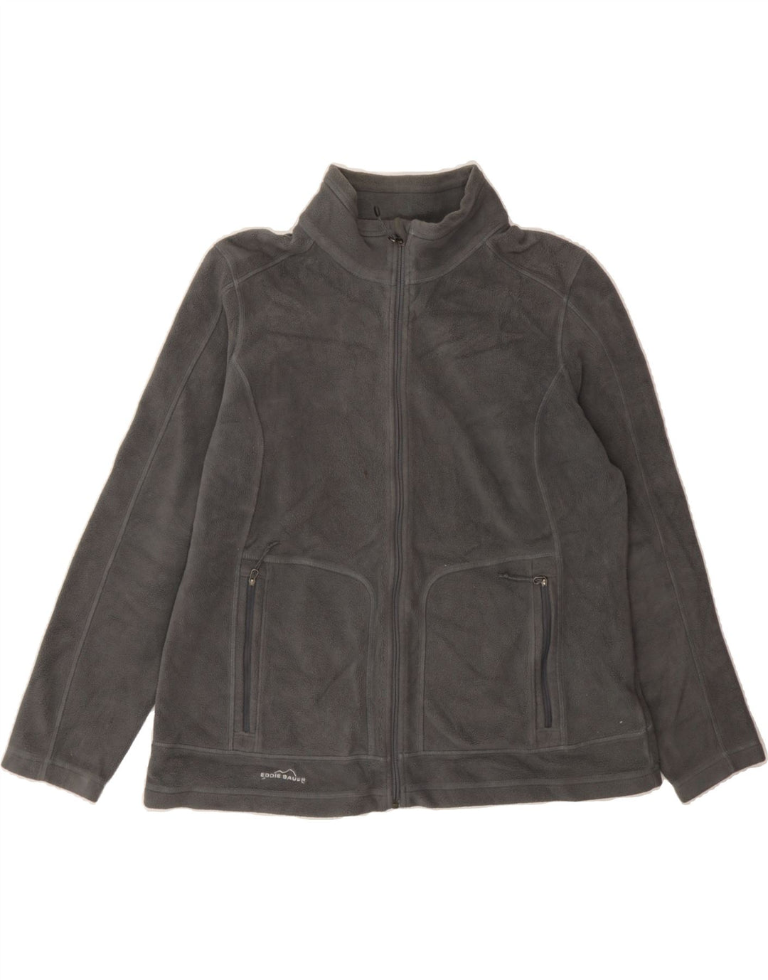 EDDIE BAUER Womens Fleece Jacket UK 18 XL Grey Polyester Vintage Eddie Bauer and Second-Hand Eddie Bauer from Messina Hembry 