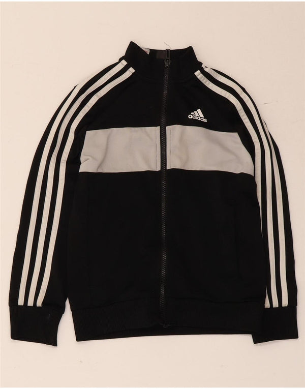 Adidas Træningsdragt Topjakke til drenge 7-8 år Sort Colourblock Polyester