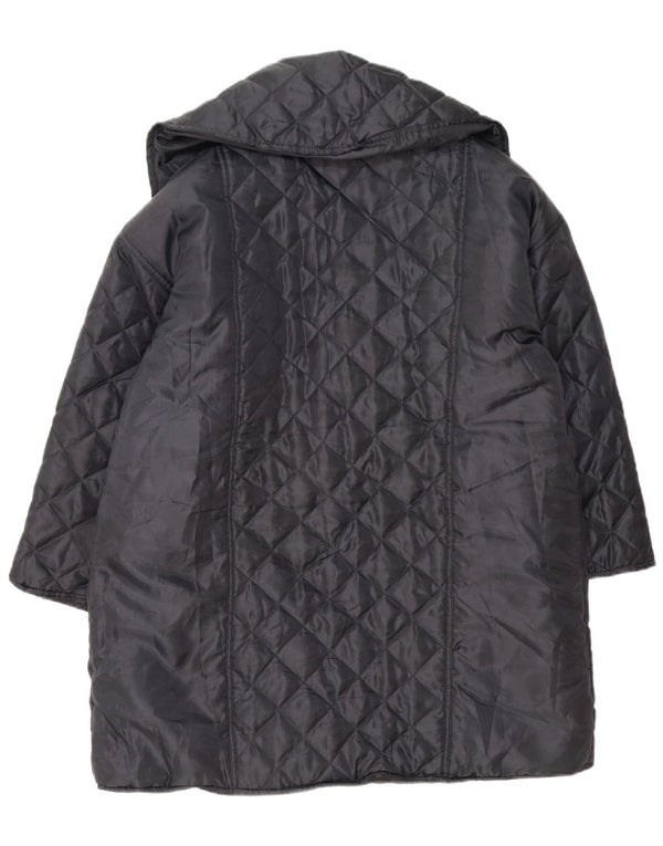 Roberta di Camerino Abrigo acolchado extragrande para mujer UK 40 XL Negro