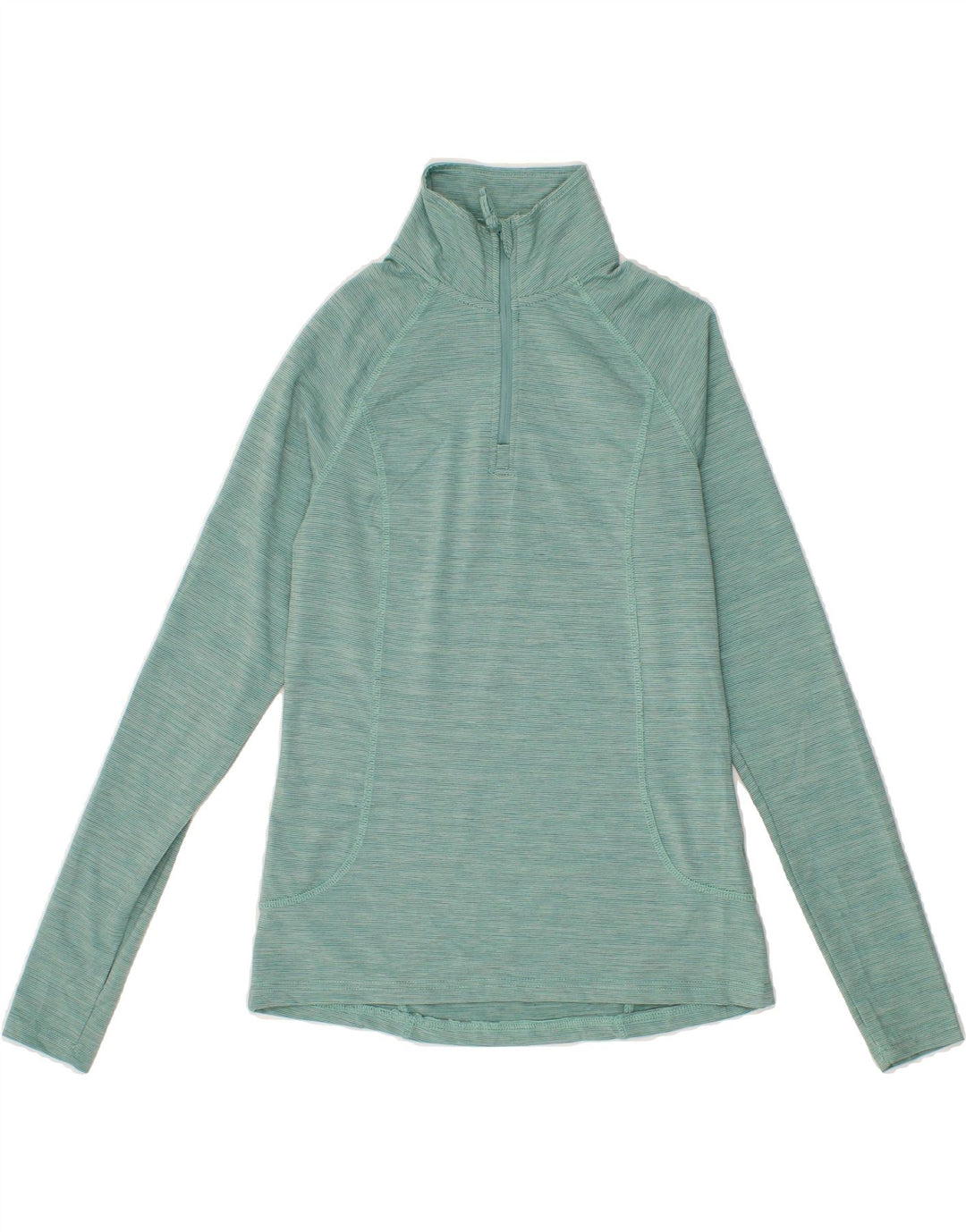 MOUNTAIN WAREHOUSE Womens Zip Neck Pullover Tracksuit Top UK 8 Small Green Vintage Mountain Warehouse and Second-Hand Mountain Warehouse from Messina Hembry 