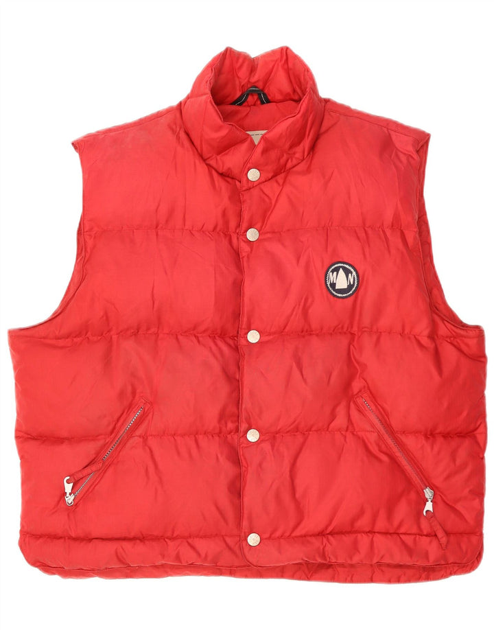 Murphy & Nye Mens Padded Gilet UK 40 Large Red Polyamide