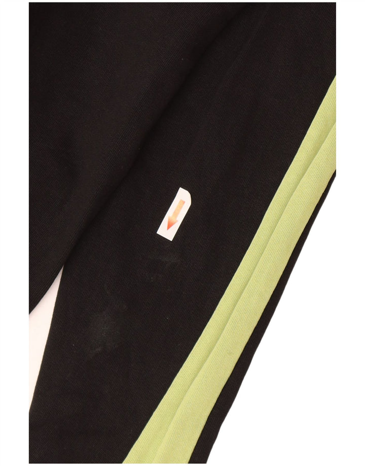Puma Womens Sweatshirt Jumper UK 14 Medium Black Colourblock Cotton