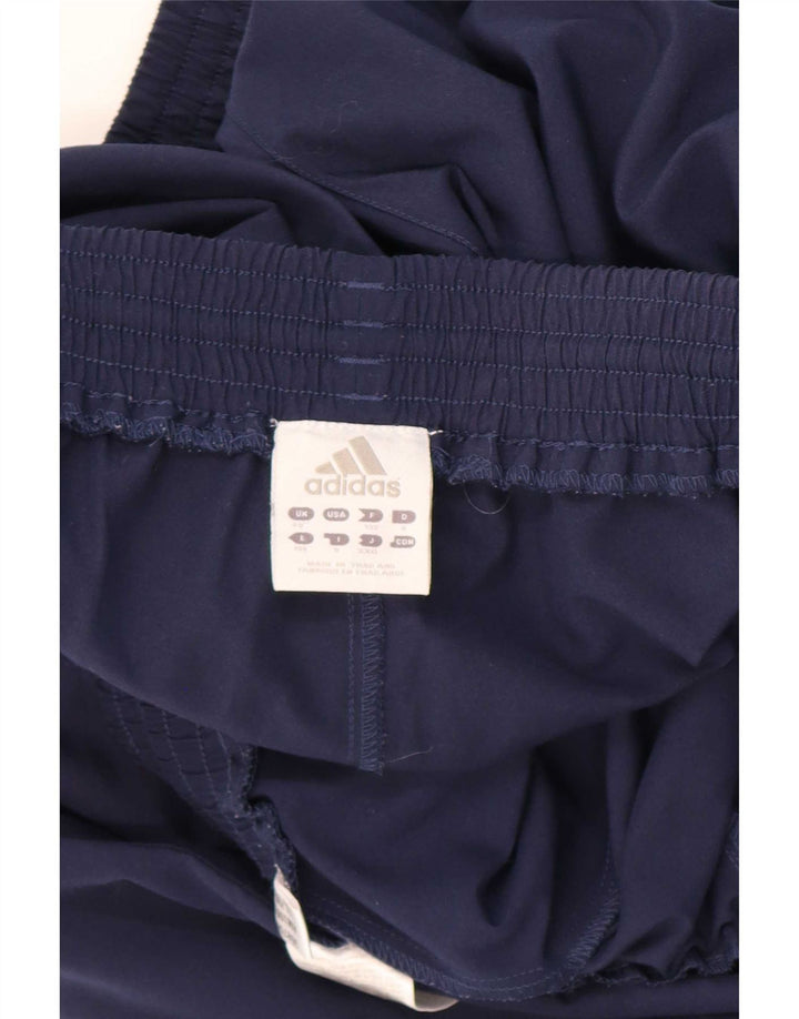 Adidas Mens Tracksuit Trousers Joggers Large Navy Blue Polyester