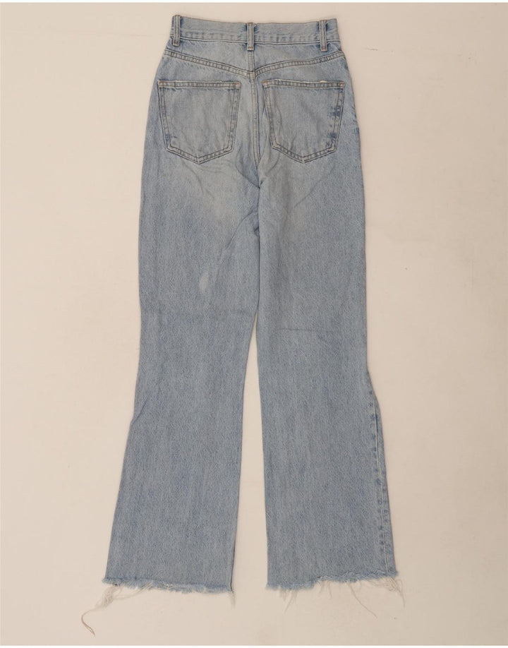 ZARA Womens Distressed Bootcut Jeans EU 32 2XS W22 L30 Blue Vintage Zara and Second-Hand Zara from Messina Hembry 