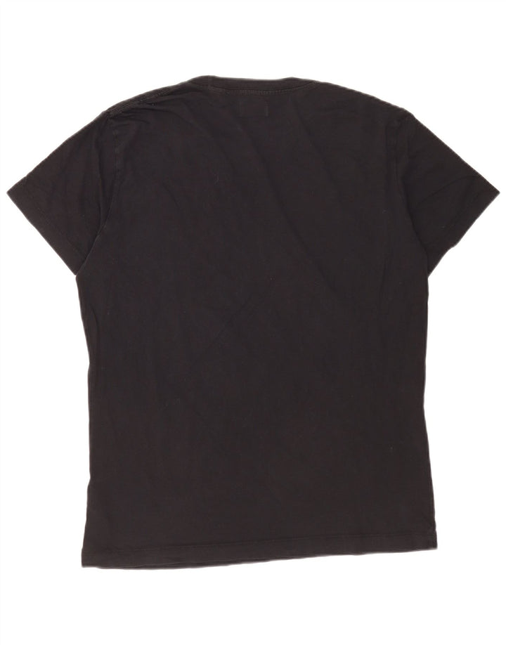 Diesel Mens Graphic T-Shirt Top Large Navy Blue