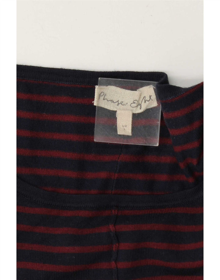 Phase Eight Womens Oversized Top Langærmet UK 16 Large Navy Blue Striped