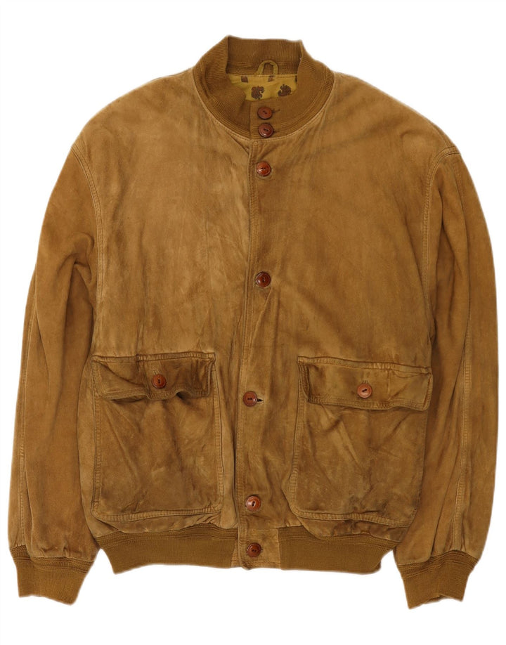 Chaqueta bomber de ante para hombre Scout UK 40 Large Beige